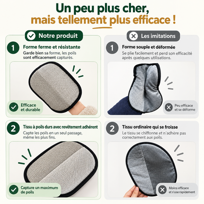 Gant de toilettage et massage 2-en-1 — Chien & Chat