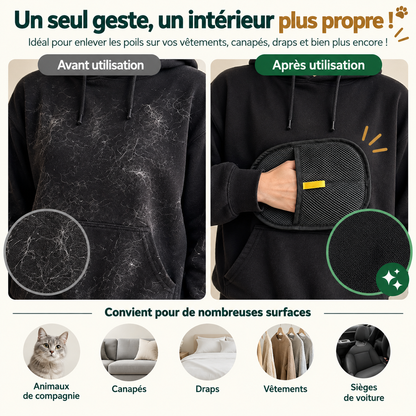 Gant de toilettage et massage 2-en-1 — Chien & Chat
